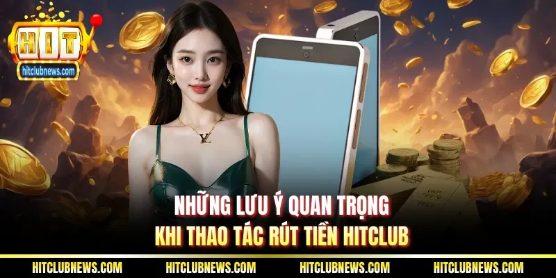 Những lưu ý quan trọng khi thao tác rút tiền Hitclub